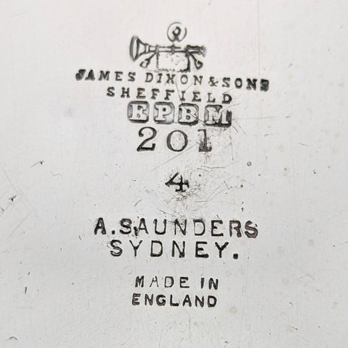 約 1890 年英國古董鍍銀茶壺 James Dixon